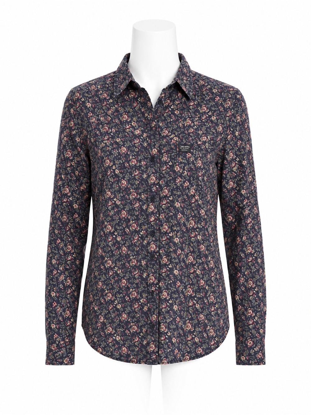 Ralph Lauren Denim & Supply Men's Floral Button Down Shirt Navy Calico Medium M